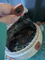 Rattan Round Shoulder Bag