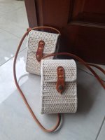 Rattan Tote Shoulder Bag