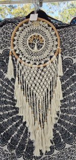 Dreamcatcher - 32cm w/bead tree of life